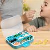 Blue 7.7 x 5.71 x 1.57 Inch ABS Pill Storage Box Daily Pill Organiser Tablet Box 7 Days Large Compartments Portable Travel Pill Box Large Capacity Medicine Box for Outdoor and Travel view 2