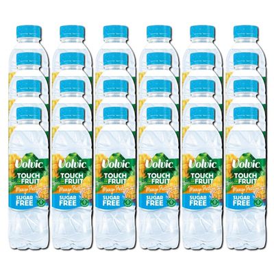 VC Touch of Fruit Mango Passion SUGAR FREE Flavoured Still Natural Mineral Water with Sweetner and Natural Flavours 500ml Bottle No Calories Certified B Corp (Pack of 24)