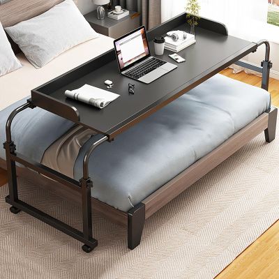 Swivel Over Bed Table with Wheels - Adjustable Height Hospital Table for Home Use, Laptop Desk, Recliner Table, Ideal for Hospital Families & Caregivers