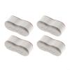 4Pcs Toilet Seat Risers with Adjustable Height for Enhanced Comfort and Accessibility view 1