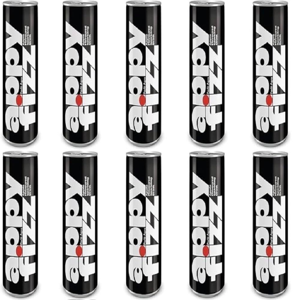 Appy Fizz Drink 250ml Can | Refreshing Apple Juice with a Sparkling Twist | 100% Natural Flavors | Ideal for All Occasions (Pack of 10)
