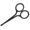 Precision Nose Hair Scissors with Rounded Tip for Safe Trimming Nose Beard Facial Hair Stainless Steel Eyebrow Scissors with Comfortable Grip view 3