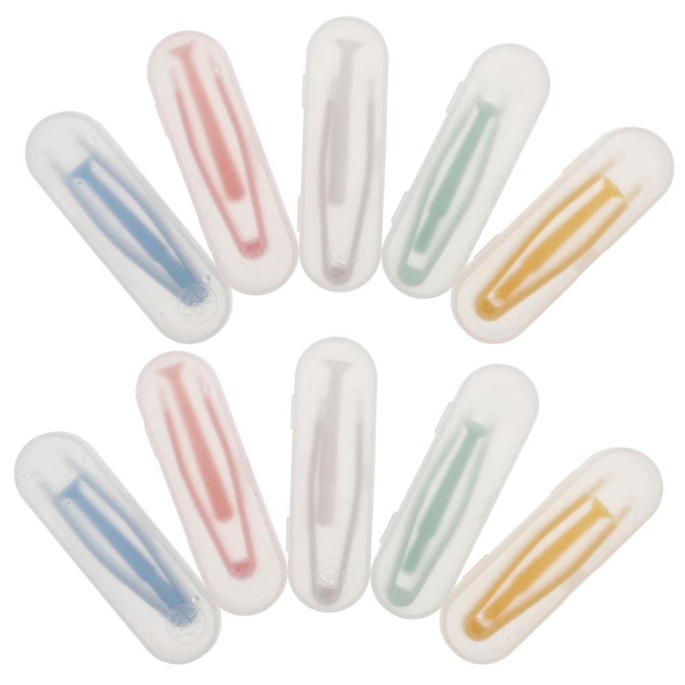 CALLARON 5sets Contact Removal Tool Contacts Removal Tools for Travel and Silicone Tweezers and Easy Handling