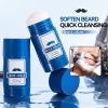 2-in-1 Shaving Cream Stick, Moisturizing Shave Balm, Facial Hair Removal Cream, Hydrating Skin Protection, Easy to Use, 40g, for Beard Grooming Face view 3