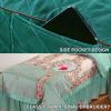 ZZYK Pink,70x185cm/27.5x72.8in,Beauty Bed Cover 4Pcs Set,Reusable Face Rest Cover Linen Massage Table Sheets Elastic Bedspread Pillowcase Salon Stool Cover Bed Cover Bedding Cover view 3