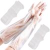 20Pairs Long Gloves for Cleaning 22x2 Inch Thicken Long Disposable Gloves Waterproof Non-slip Kitchen for Washing Dishes Household Duties Gardening Elbow Length Disposable view 2