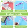 2Pcs Travel Toothbrush Set, Folding Toothbrush Travel, Soft Portable Toothbrushes for Travels Camping Hiking (Pink and Purple) view 3
