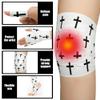 4 Pcs Christian Athletic Tapes Religious Sport Tape with Cross White Black Bible Verse Wrist Tapes Cross Athletic Wrist Tape for Sports Gymnastics Tennis Boxing Athlete First Aid Injury Wrap, 2inx23ft view 4