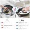 5PCS Stainless Steel Scrubber Pads, Steel Wool Scrubber Set with 2Pcs Handle, Stainless Scrubber for Cleaning Kitchen and Household, Dishes, Stoves, Grill, Wash Sink, Pots view 4