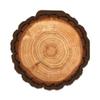 100Pcs Wood Oval Party Napkins Wood Grain Paper Luncheon Napkins Rustic Woodgrain Design Perfect for Birthday Celebrations, Weddings, BBQ Gatherings, Baby Showers & Casual Get-Togethers, 6.3x6.3 Inch view 1