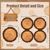 100Pcs Wood Oval Party Napkins Wood Grain Paper Luncheon Napkins Rustic Woodgrain Design Perfect for Birthday Celebrations, Weddings, BBQ Gatherings, Baby Showers & Casual Get-Togethers, 6.3x6.3 Inch view 2