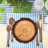 100Pcs Wood Oval Party Napkins Wood Grain Paper Luncheon Napkins Rustic Woodgrain Design Perfect for Birthday Celebrations, Weddings, BBQ Gatherings, Baby Showers & Casual Get-Togethers, 6.3x6.3 Inch view 3