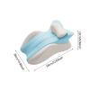 F Fityle Memory Cotton Bed Wedge Pillow Headboard Comfortable Anti Slip Trendy Lie on The Bed Sleeping Pillow for Dorm Side Sleeping, Blue Gray view 2