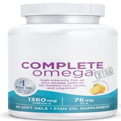 NordicUltimate Omega CompleteOmega Xtra1360mg, Great Lemon Taste, 60 Softgels