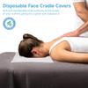 100 Disposable Face Cradle Covers for Massage Tables, Soft Non-Woven, Non-Stick, Comfortable, for Headrest Hygiene Protection view 2