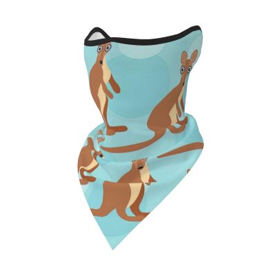 DEXNEL Funny for Kangaroo Zoo Face Mask Summer Cover Protection Balaclava Men Women for Beach Activities