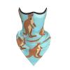 DEXNEL Funny for Kangaroo Zoo Face Mask Summer Cover Protection Balaclava Men Women for Beach Activities view 2
