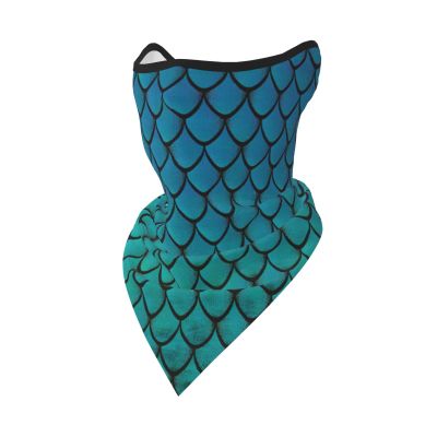 DEXNEL blue fish scale Face Mask Summer Cover Protection Balaclava Men Women for Beach Activities