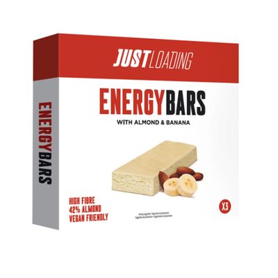 Energy Bars with Almond and Banana 3 x 25g BIS023 Pack of 6