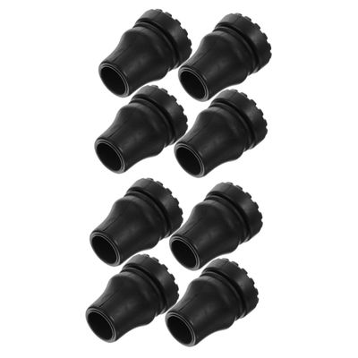 BESTonZON 8pcs Walking Stick Tips Non-Slip Cane Foot Covers for Trekking Poles Replacement Walking Pole Ends for Outdoor Hiking