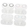 DEARMAMY 4pcs Contact Lens Case Box Holder for Girls Soft Pad Bulk Organizer Cosmetic Lens Case in Kit for Daily Use Style view 1