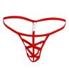 Sexy Underwear Men's Slow Sexy Waist Ice Male G Strings Men's Silk Micro Green Lingerie Set, red, One Size view 1