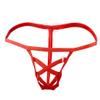 Sexy Underwear Men's Slow Sexy Waist Ice Male G Strings Men's Silk Micro Green Lingerie Set, red, One Size view 2