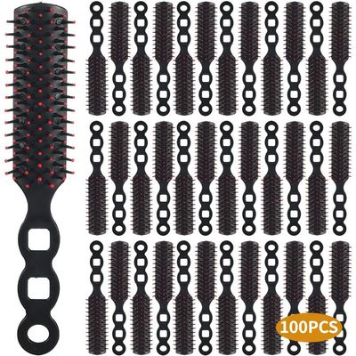 100 Pcs Professional Portable Plastic Hair Combs, Massage Brushes For Scalp And Hair Treatment