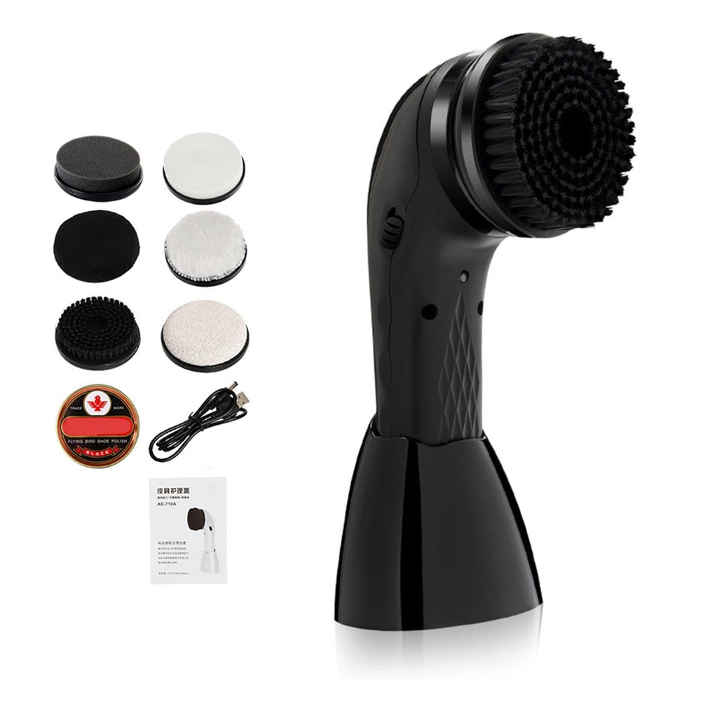 Electric Electricity Kit - Automatic Charging Polontor with USB | Multifunctional Brush for Leather Shoes, Car Seats, Handbags, Shoe Cleaning Tool