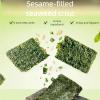 BaiLiSnacky Crispy Seaweed Sesame Sandwich Crackers 128g Crispy Vegetable Slices Healthy and Nutritious Seaweed Crisps Leisure Snacks Side Dishes Vegan view 2
