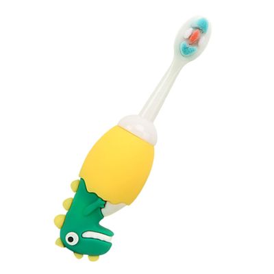 WRITWAA Kids Dinosaur Toothbrush, Soft Bristles Silicone and PP, Small Brush Head, Portable Lightweight Oral Cleaner for Children, Birthday and Christmas