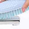 WPKD BLUEIY Multifunction Shoe Brush, Ergonomic Grip, Soft Bristle Cleaning Brush for Shoes, Household Laundry Scrub Brush, 19.7 in Washboard for Hand Washing Clothes, Wood view 4
