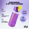 AIR UP water bottle Click Squid Purple original starter set with pods in 5 flavors | 600ml drinking bottle with sugar-free flavoring | dishwasher-safe, BPA-free view 2