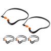 Knoruley 8 Pcs Ear Plugs Banded for Hearing Protection Reusable Washable Ear Protection with Silicone Tips for Lawn Mowing view 1