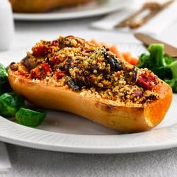 Classic Cuisine Vegan Stuffed Butternut with Peppers Basil & Breadcrumbs 10 x 400g