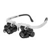 Holibanna 8x 15x 23x Head-mounted LED Magnifier Glasses Lightweight Compact Stylish Design with Retractable Lens for Reading Maps and Newspapers view 1