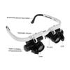 Holibanna 8x 15x 23x Head-mounted LED Magnifier Glasses Lightweight Compact Stylish Design with Retractable Lens for Reading Maps and Newspapers view 4