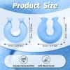 Reusable U-Shaped Hot Water Bottle with Soft Plush Cover Dual Nozzle Neck Heat Pack for Women Men, Relieves Tension and Fatigue, Ideal for Winter, Bedtime, and Office Use (Blue) view 2