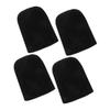 ERINGOGO Wheelchair Footrest Covers Lightweight 4pcs Neoprene Universal Fit Wheelchair Footplates Padding Protective Leg Rest Sleeve Black for Seniors view 1