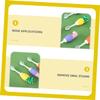 Beavorty 2pcs Cartoon Cleaning Brush for Boy Girl Boy Girl Teething Manual Toothbrush Tongue Care Brush for Travel Use Random Color view 2