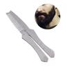 Baluue Men's Stainless Steel Beard Comb with Anti-static Feature and Broken-resistant Design Easy to Comb and Shape Mustache Or Beard Suitable for Home and Travel Use view 1