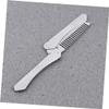 Baluue Men's Stainless Steel Beard Comb with Anti-static Feature and Broken-resistant Design Easy to Comb and Shape Mustache Or Beard Suitable for Home and Travel Use view 3