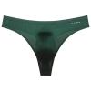 3 PCS Sexy Transparent Underwear Men Thongs Sports Fitness Letter Thin Hip Panties G-Strings Ice Silk Low Waist Seamless(Green 3PCS,M) view 1