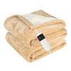 Cushious Heated Electric Blanket Throw 130x160cm, 10 Settings Heating,1-8h Timer Auto-Off, Overheat Protection, Machine Washable, Flannel and Sherpa Heated Blanket for Sofa Bed, Office view 1