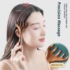 2PCS Six-Claw Meridian Massage Comb, Wooden Massage Comb, Ergonomic Portable Head Brush, Wooden Guas Sha Tool, for Body, Face, Neck view 2