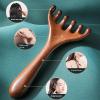 2Pcs Six-Claw Meridian Massage Comb, Scalp Massage Comb with Oil, Head Massager ScalpS, Wooden Scalp Massager Combs for Stress Relief and Hair Care view 2