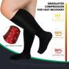 3 Pairs Plus Size Compression Socks For Women, Wide Calf Knee High Support Socks Running (4XL,3PCS-8) view 3
