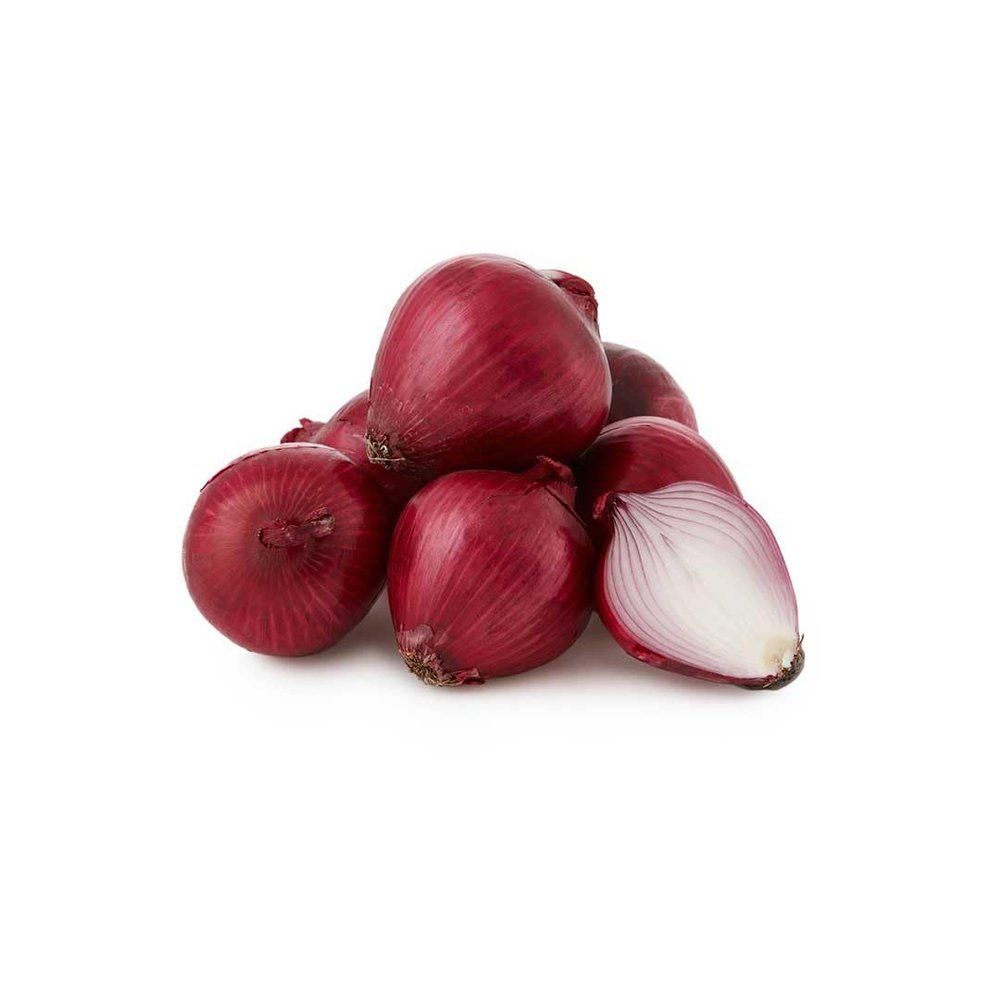 Lakshmi Stores - Fresh Red Onion 1kg, Indian Lal Pyaz Whole Bulb, Farm Fresh Cooking Onion for Curry, Gravy, Frying, Salad, Kitchen Essential Vegetable