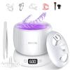Ultrasonic Retainer Cleaner with U-V Light, Morole 45kHz Ultrasonic Tooth Cleaner Machine with Digital Display, Jewelry Retainer Cleaner for Retainer,Toothbrush Heads, Nightguards and Jewelry,White view 1