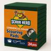 12 Pack Scouring Pads ScrubHero | Heavy Duty | Commercial Grade | 3.9 x 5.9 inch (10 x 15 cm) | Household Scrubber view 1